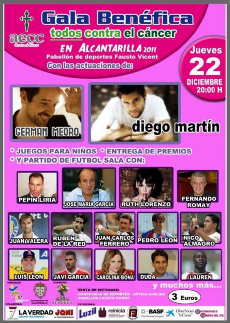 Todo preparado para la gala benéfica de Todos contra el cáncer en Alcantarilla - 1, Foto 1