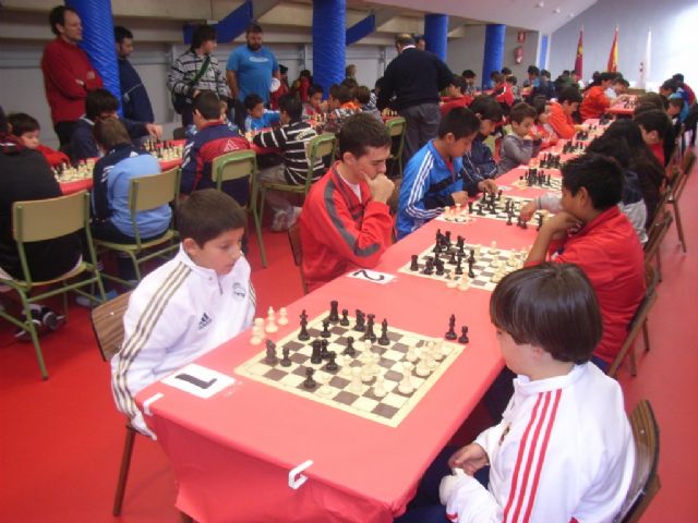 Un total de 58 escolares participaron en el torneo de ajedrez de Deporte Escolar organizado por la concejalía de Deportes, Foto 1