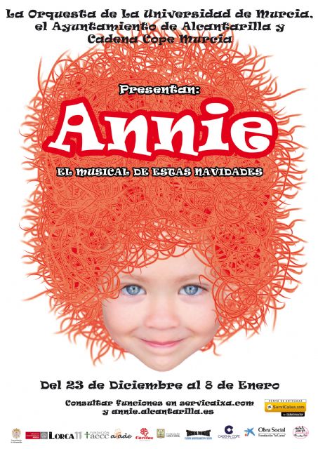 Alcantarilla inicia la navidad con el estreno del musical annie en el centro cultural infanta elena - 1, Foto 1