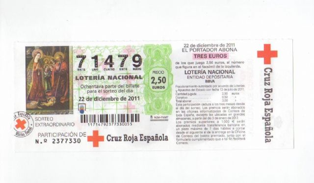 La Asamblea Local de Cruz Roja reparte cerca de 8.000 euros entre los aguileños con la Lotería de Navidad - 1, Foto 1
