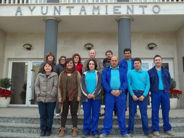 Once desempleados ya trabajan en el Ayuntamiento de Lorquí subvencionados por el SEF - 1, Foto 1