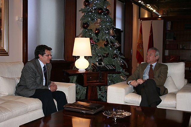 El jefe del Ejecutivo regional recibe al alcalde de Lorca - 1, Foto 1