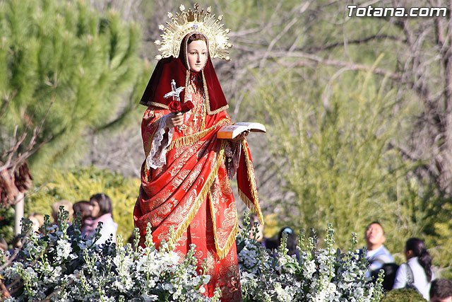 Más de 20.000 personas acompañan a Santa Eulalia, patrona de Totana, en romería en el regreso a su ermita de Sierra Espuña - 1, Foto 1