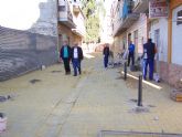 El Ayuntamiento de Águilas lleva a cabo la renovación de pavimentos, saneamiento y agua potable en la calle San Lorenzo