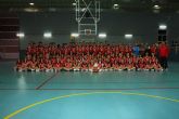 Los equipos del C.B. Mazarrón basket se presentan ante la afición