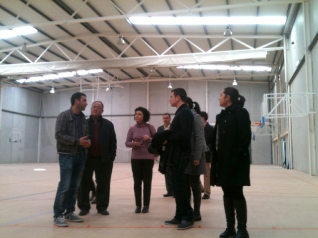 Las obras de construcción del pabellón deportivo de La Hoya se encuentran prácticamente finalizadas - 1, Foto 1