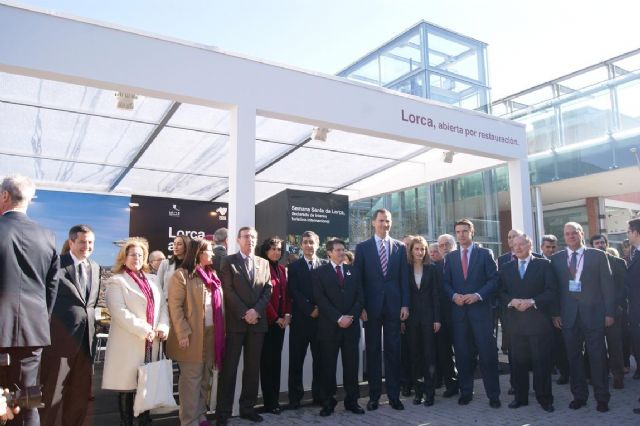 Los Príncipes de Asturias visitan el stand de Lorca en FITUR - 1, Foto 1