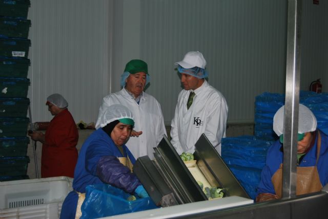 El alcalde visita Kettle Produce España, empresa ubicada en la localidad dedicada a la producción y exportación hortofrutícola, Foto 1