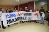 IU-Verdes protagoniza una ocupacin simblica del SEF de La Unin para protestar contra el paro