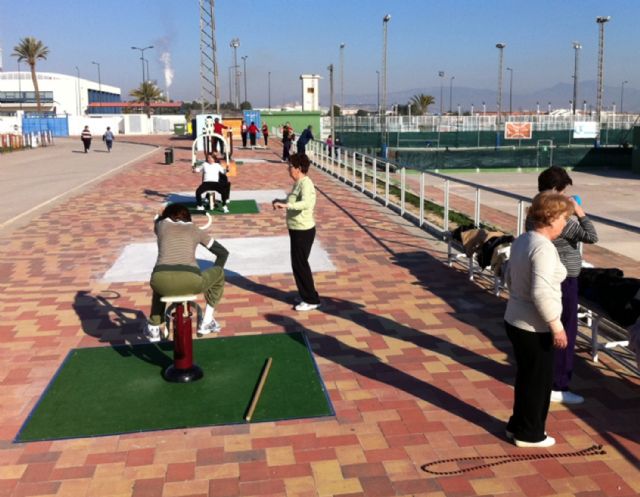 Los usuarios de los cursos municipales de gerontogimnasia conocen las nuevas instalaciones deportivas torreñas - 3, Foto 3