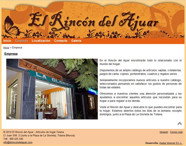 El Rincón del Ajuar estrena web, Foto 1
