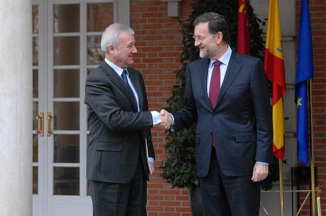 Valcárcel plantea a Rajoy una revisión del actual sistema de financiación que garantice la equidad entre regiones - 1, Foto 1