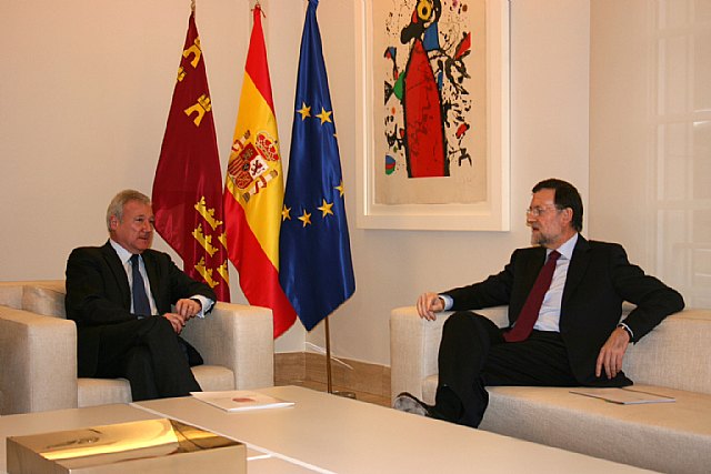 Valcárcel plantea a Rajoy una revisión del actual sistema de financiación que garantice la equidad entre regiones - 2, Foto 2