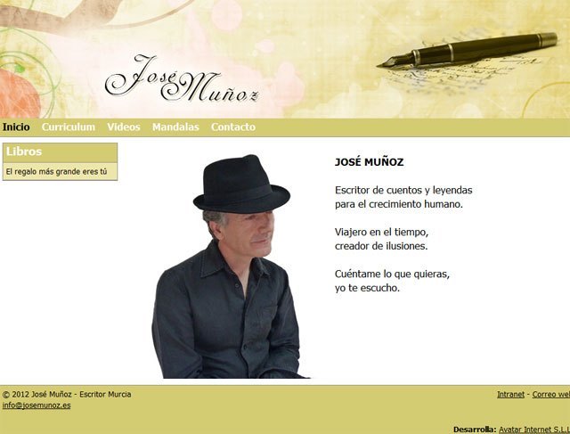 Página principal de www.josemunoz.es, Foto 1