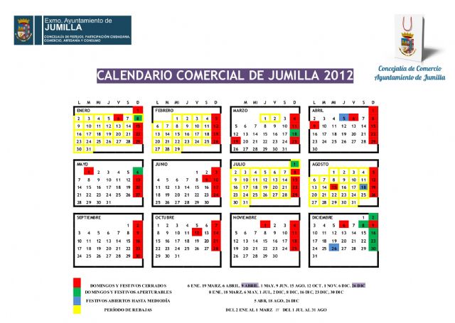 La Concejalía de Comercio ha presentado el calendario comercial 2012 - 1, Foto 1
