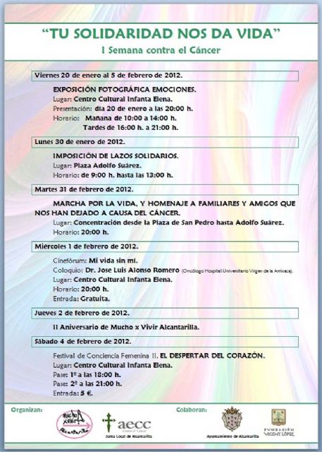 I semana contra el cáncer en Alcantarilla, bajo el lema Tú solidaridad nos da vida - 2, Foto 2