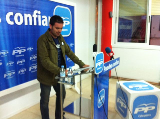 El pasado 30 de enero, el portavoz del Partido Popular, Jesús Alajarín, realizó una rueda de prensa en la sede local - 1, Foto 1