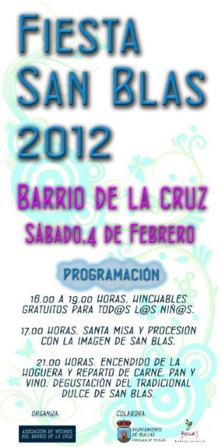 El Barrio de la Cruz celebra este próximo sábado la festividad de San Blas - 1, Foto 1