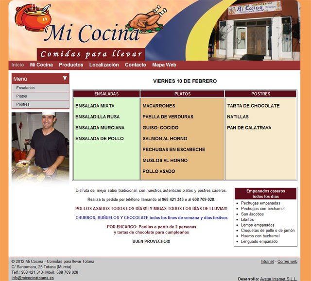 Consulta el menú diario de Mi Cocina en su nueva página web, Foto 1