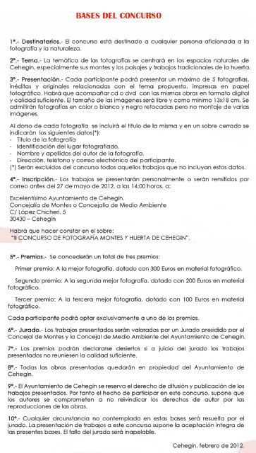 El II Concurso de Fotografía 'Montes y Huerta de Cehegín', en marcha - 1, Foto 1