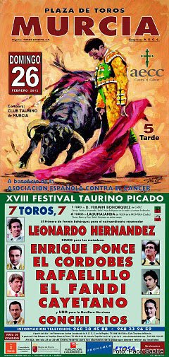 Ya están a la venta las entradas para la corrida de toros a beneficio de la AECC, Foto 1
