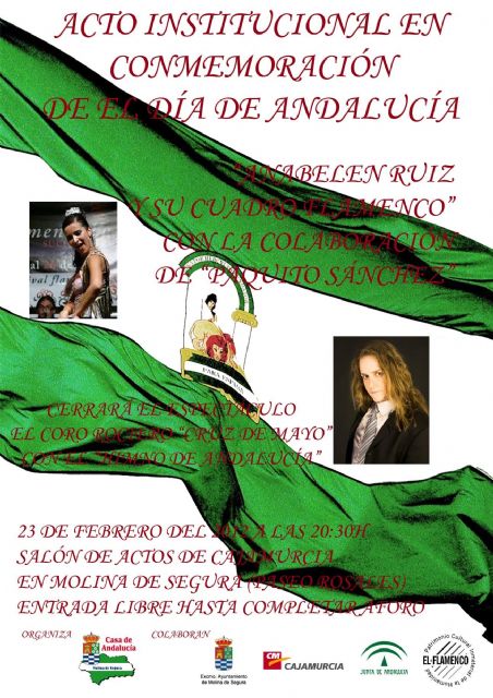 La Casa de Andalucía en Molina de Segura celebra el acto institucional del Día de Andalucía 2012 el jueves 23 de febrero - 1, Foto 1