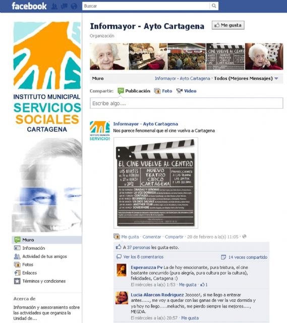 Los mayores ya tienen su página de Facebook - 1, Foto 1