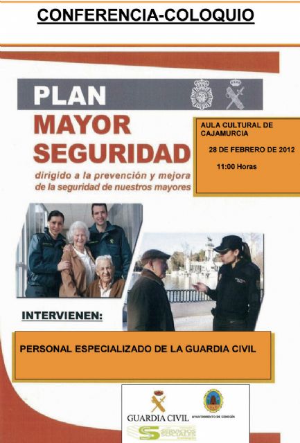 La Guardia Civil dará mañana una charla a los mayores para que no sufran robos, estafas o maltrato - 1, Foto 1