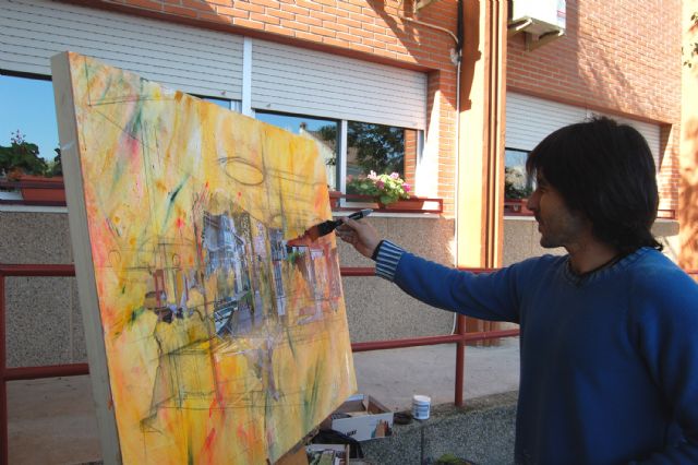 Una curiosa clase a golpe de pincel en el IES Salvador Sandoval torreño - 3, Foto 3