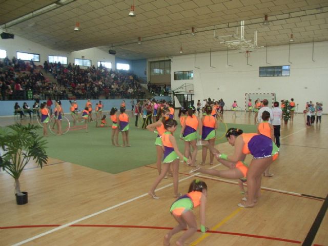 Más de 200 gimnastas procedentes de Lorca, Alhama y Totana han participado en la competición de Gimnasia Rítmica, Foto 3