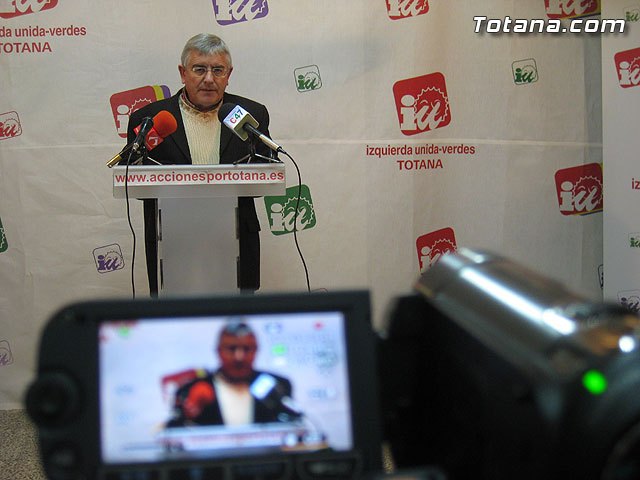 Rueda de prensa IU-verdes, Foto 1