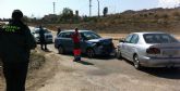 Cruz Roja de guilas asiste a cuatro heridos en un choque frontal de dos turismos en las inmediaciones de El Garrobillo