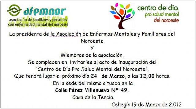 AFEMNOR inaugura este sábado el Centro de Día Pro Salud Mental del Noroeste - 1, Foto 1