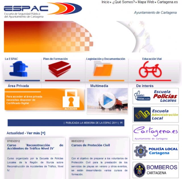 La ESPAC pone en marcha su propia web - 1, Foto 1
