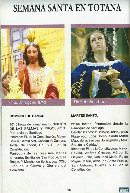 You can pick up the guide Easter "BE Cofrades" in the Office of Tourism Totana, Foto 1