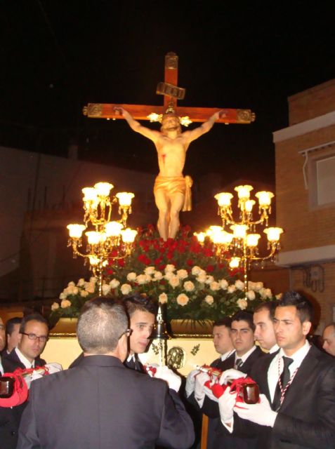 Los vecinos de Lo Pagán acompañan al Cristo del Mar Menor en el vía crucis del miércoles Santo - 3, Foto 3