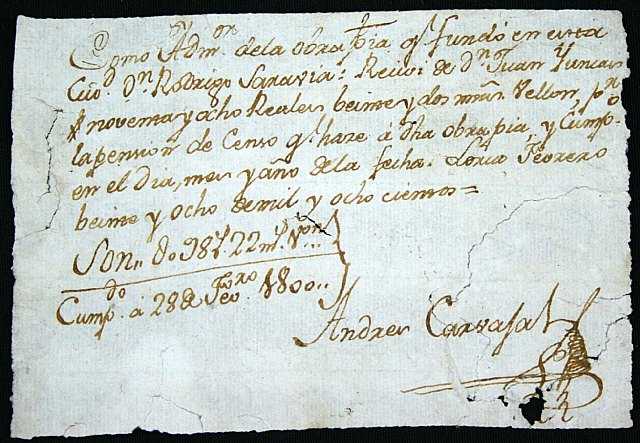 Cultura recupera documentos históricos aparecidos en la muralla del Castillo de Lorca - 1, Foto 1