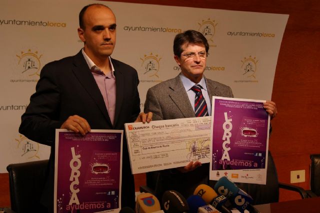 La Peña Caballista Al-Bino de Caravaca dona 12.000 € a la Mesa Solidaria para los afectados por los seísmos, procedente de la venta de la pulsera morada Ayudemos a Lorca - 1, Foto 1