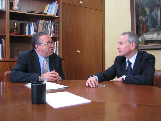 El presidente de la Confederación Hidrográfica del Segura recibe al alcalde de Molina de Segura - 1, Foto 1
