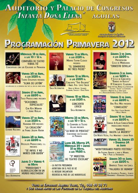 La concejalía de Cultura presenta la nueva programación del Auditorio y Palacio de Congresos Infanta Doña Elena de Águilas - 1, Foto 1
