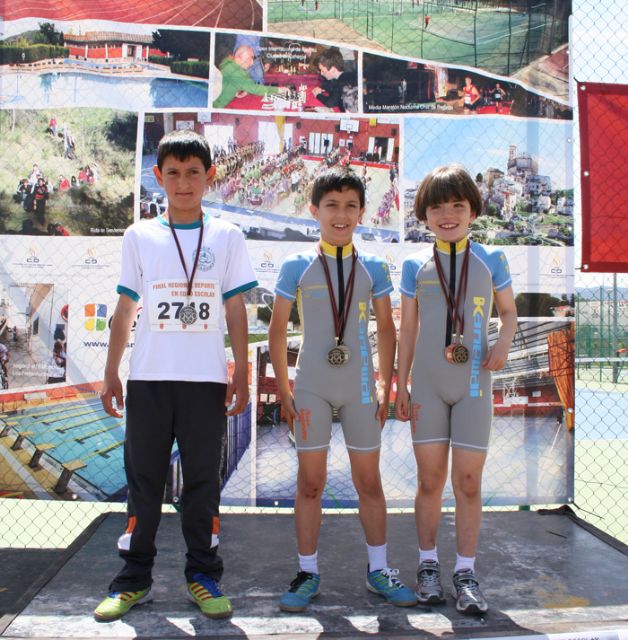 Los escolares cehegineros obtienen doce podios en la final regional de duatlón - 5, Foto 5