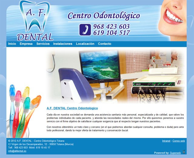 Página web de Clínica A.F. Dental , Foto 1