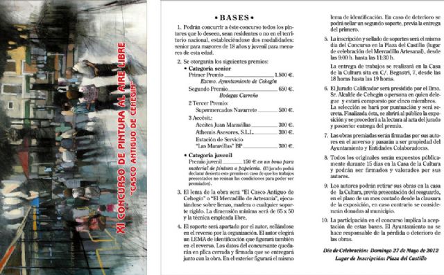 El Concurso de Pintura al Aire Libre trae más de 3 mil euros en premios - 1, Foto 1