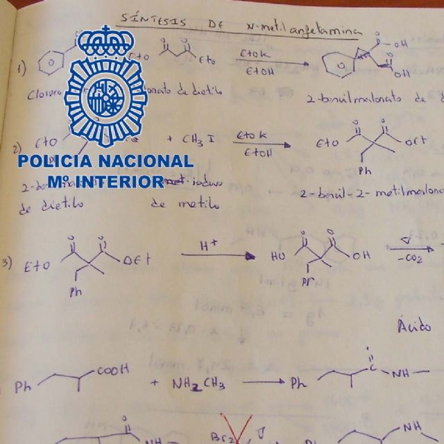 La Policía Nacional desmantela en Alcantarilla un laboratorio dedicado a la producción de metanfetamina - 1, Foto 1