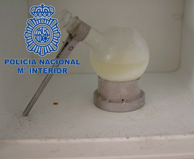 La Policía Nacional desmantela en Alcantarilla un laboratorio dedicado a la producción de metanfetamina - 4, Foto 4