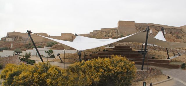En marcha la creación de una nueva zona cubierta con anfiteatro y más de 500 metros de sombraje en el entorno del Castillo de Nogalte - 1, Foto 1