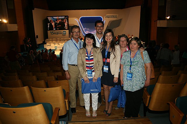 El PP de Totana estuvo presente con 29 compromisarios y uno de NNGG en el XV Congreso regional del pasado sbado - 7