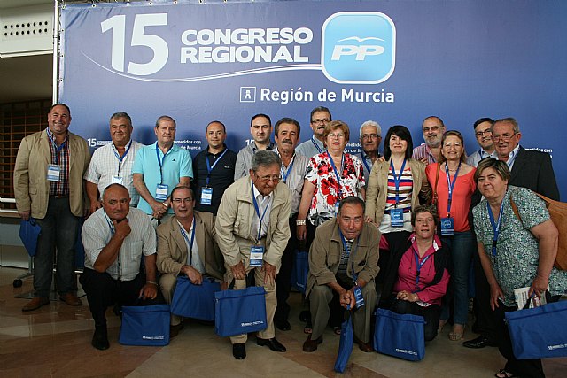 El PP de Totana estuvo presente con 29 compromisarios y uno de NNGG en el XV Congreso regional del pasado sbado - 8
