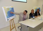 El IEO dona mapas del fondo marino del litoral murciano a los centros	educativos de San Pedro del Pinatar