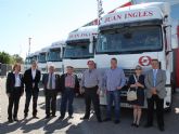 El Concejal de Transporte asiste al acto de entrega de 15 camiones adquiridos por una empresa lorquina